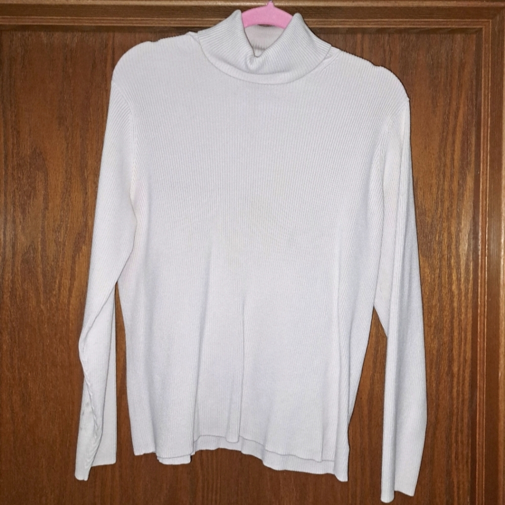 Eddie Bauer off white turtle neck